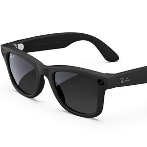 Meta Ray Ban Wayfarer Matte Black Polarized Gradient Graphite RW4008 NIB